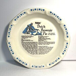 Watkins Dutch Brownie Pie Recipe Plate 1983